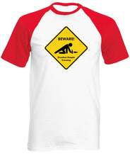 Reality Glitch Beware Drunk People Crossing Mens Baseball Shirt