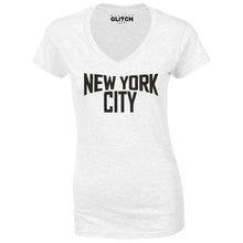 Reality Glitch New York City Womens T-Shirt - V-Neck