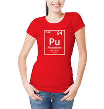 Reality Glitch Plutonium Element Periodic Table Womens T-Shirt