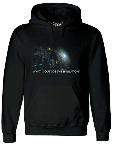 Reality Glitch What's Outside of the Simulation? Mens Hoodie