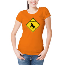 Reality Glitch Caution Unicorns Womens T-Shirt