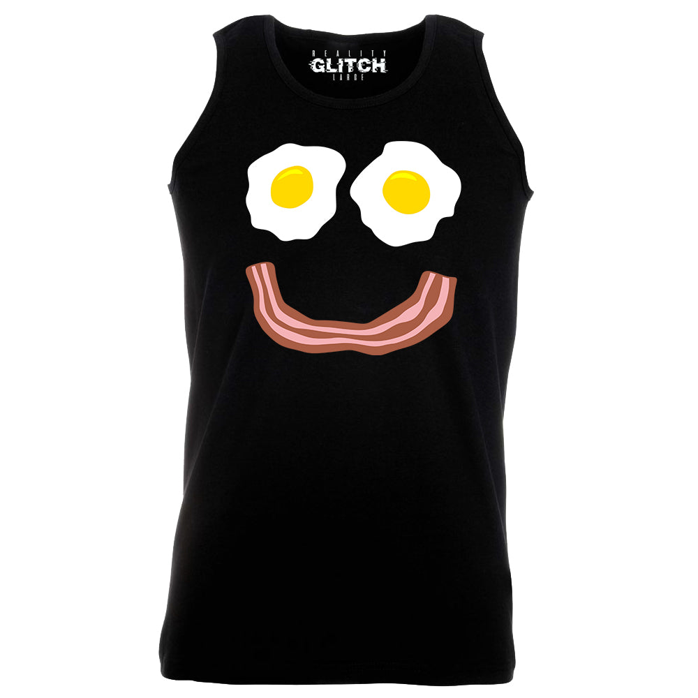 Reality Glitch Bacon and Eggs Smile Mens Vest