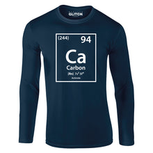 Reality Glitch Carbon Element Periodic Table Mens T-Shirt - Long Sleeve