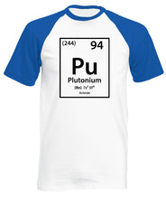 Reality Glitch Plutonium Element Periodic Table Mens Baseball Shirt