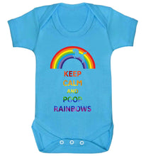 Reality Glitch Keep Calm and Poop Rainbows Kids Babygrow