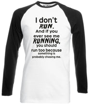 Reality Glitch I Don't Run Mens Baseball Shirt - Long Sleeve