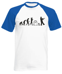 Reality Glitch Evolution of Zombies Mens Baseball Shirt