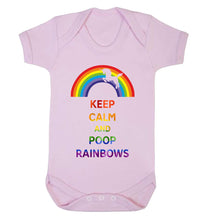 Reality Glitch Keep Calm and Poop Rainbows Kids Babygrow