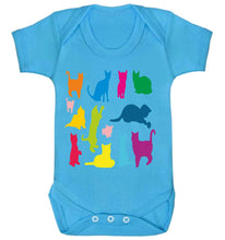Reality Glitch Just Colourful Cats Kids Babygrow