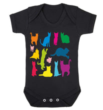 Reality Glitch Just Colourful Cats Kids Babygrow