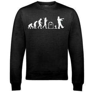 Reality Glitch Evolution of Zombies Mens Sweatshirt