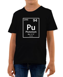 Reality Glitch Plutonium Element Periodic Table Kids T-Shirt