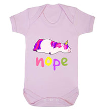 Reality Glitch Nope, Lazy Unicorn Kids Babygrow