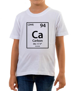 Reality Glitch Carbon Element Periodic Table Kids T-Shirt