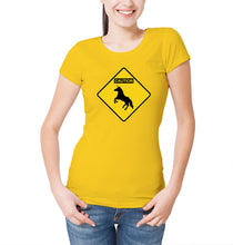 Reality Glitch Caution Unicorns Womens T-Shirt