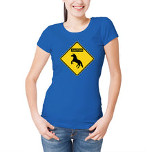 Reality Glitch Caution Unicorns Womens T-Shirt