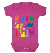 Reality Glitch Just Colourful Cats Kids Babygrow