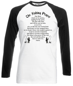 Reality Glitch Fisherman's Prayer Mens Baseball Shirt - Long Sleeve