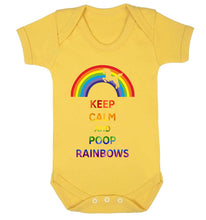 Reality Glitch Keep Calm and Poop Rainbows Kids Babygrow