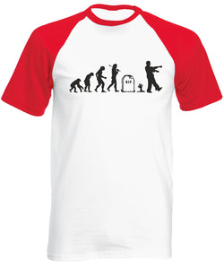 Reality Glitch Evolution of Zombies Mens Baseball Shirt