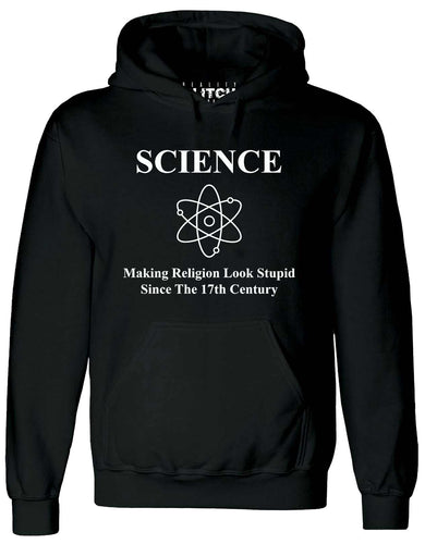 Reality Glitch Science Making Religion Look Stupid Mens Hoodie