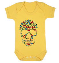 Reality Glitch Butterfly Skull Kids Babygrow