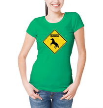 Reality Glitch Caution Unicorns Womens T-Shirt