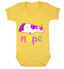 Reality Glitch Nope, Lazy Unicorn Kids Babygrow