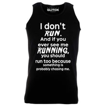 Reality Glitch I Don't Run Mens Vest