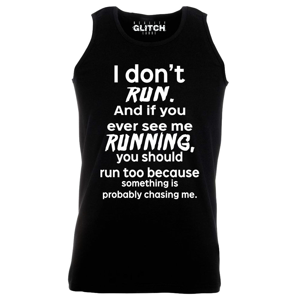 Reality Glitch I Don't Run Mens Vest