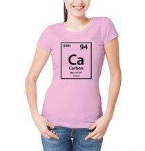Reality Glitch Carbon Element Periodic Table Womens T-Shirt