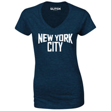 Reality Glitch New York City Womens T-Shirt - V-Neck