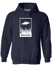 Reality Glitch Believe in UFOs Mens Hoodie
