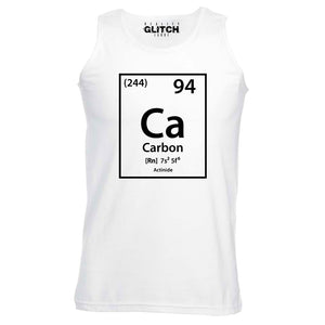Reality Glitch Carbon Element Periodic Table Mens Vest