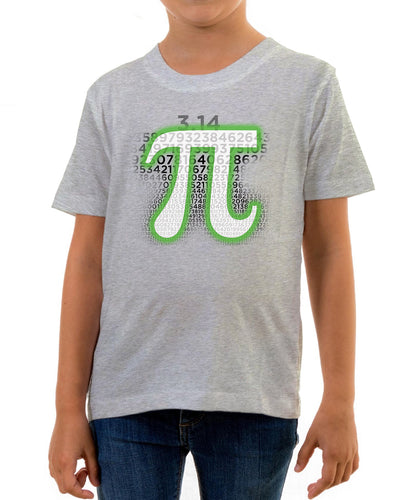 Reality Glitch Glowing Pi Symbol Kids T-Shirt