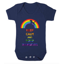 Reality Glitch Keep Calm and Poop Rainbows Kids Babygrow