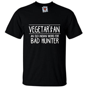 Men's black T-shirt With a Funny Veggie Slogan Printed Design