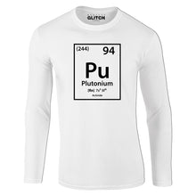 Reality Glitch Plutonium Element Periodic Table Mens T-Shirt - Long Sleeve