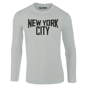 Reality Glitch New York City Mens T-Shirt - Long Sleeve