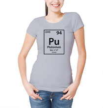 Reality Glitch Plutonium Element Periodic Table Womens T-Shirt
