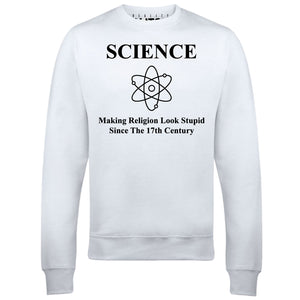 Reality Glitch Science Making Religion Look Stupid Mens Sweatshirt
