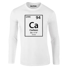 Reality Glitch Carbon Element Periodic Table Mens T-Shirt - Long Sleeve