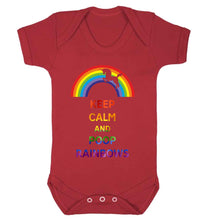 Reality Glitch Keep Calm and Poop Rainbows Kids Babygrow