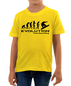 Reality Glitch Evolution of Snowboarding Kids T-Shirt