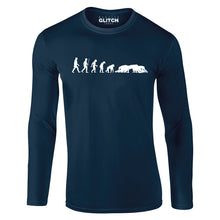 Reality Glitch Evolution of Rugby Mens T-Shirt - Long Sleeve