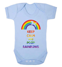 Reality Glitch Keep Calm and Poop Rainbows Kids Babygrow
