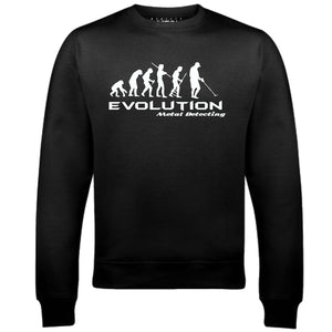 Reality Glitch Evolution of Metal Detector Mens Sweatshirt
