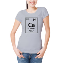 Reality Glitch Carbon Element Periodic Table Womens T-Shirt