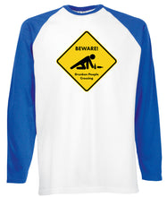 Reality Glitch Beware Drunk People Crossing Mens Baseball Shirt - Long Sleeve