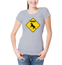 Reality Glitch Caution Unicorns Womens T-Shirt
